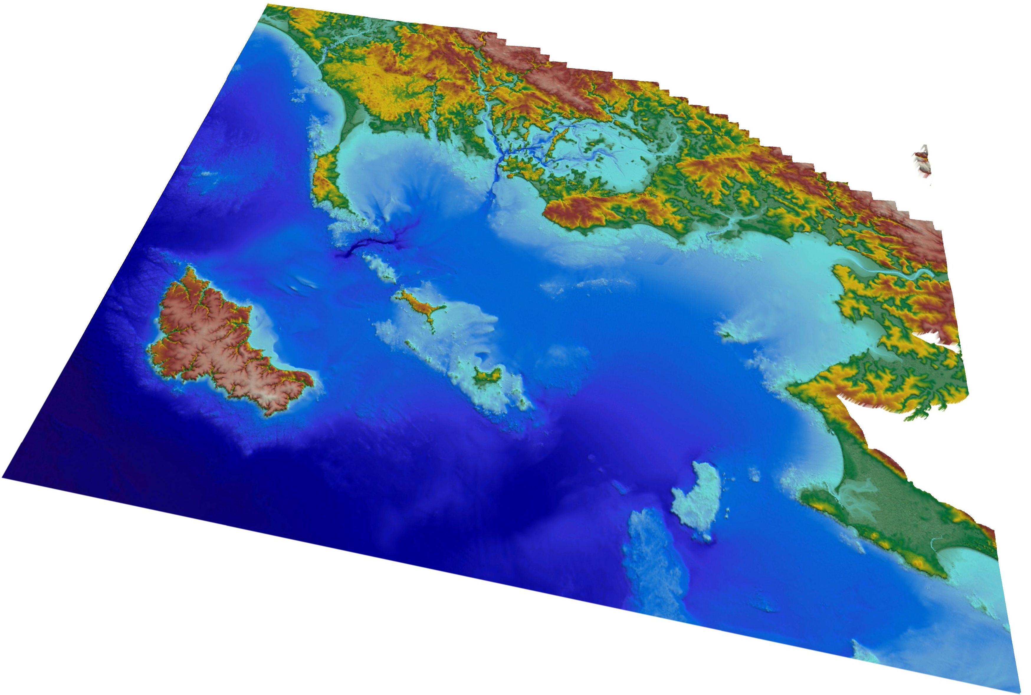 Compilation LIDAR et bathymétrie acoustique du golfe du Morbihan et de ses approches