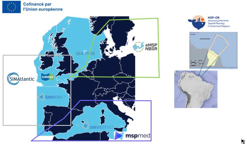 Cartographie des projets PEM du Shom