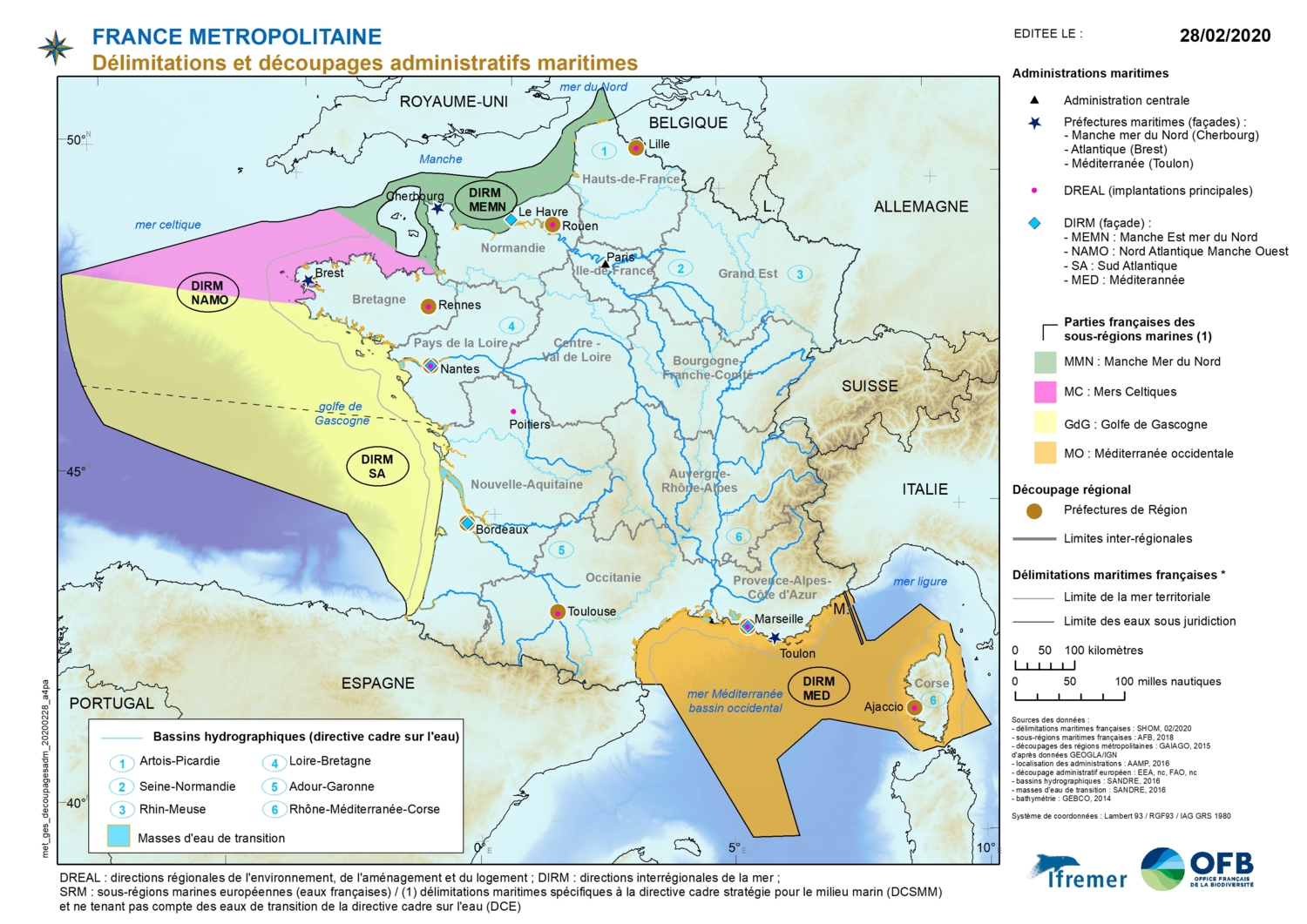 Découpages administratifs maritimes