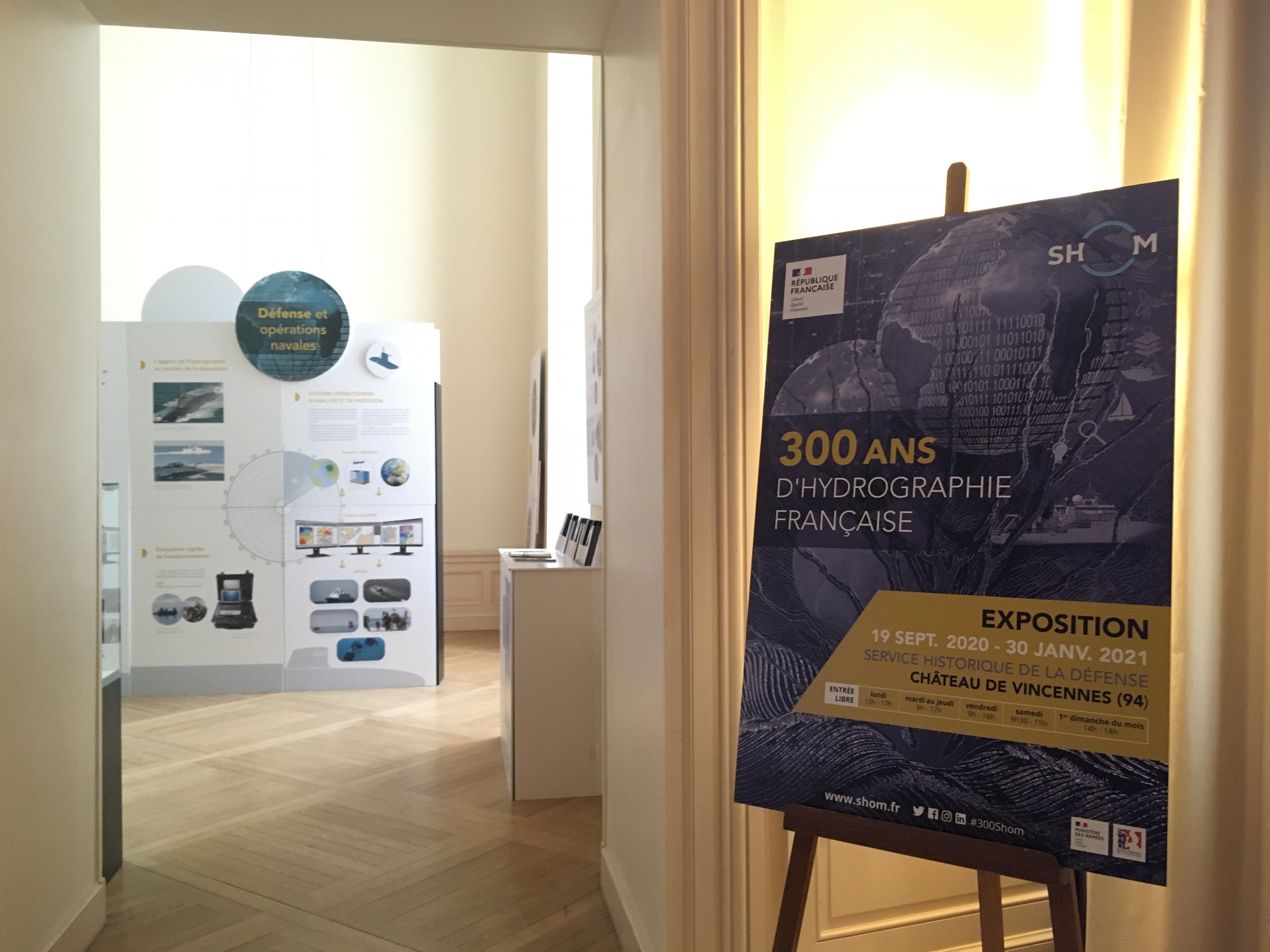 Accès à l'exposition "300 ans d'hydrographie française" au Shd Vincennes