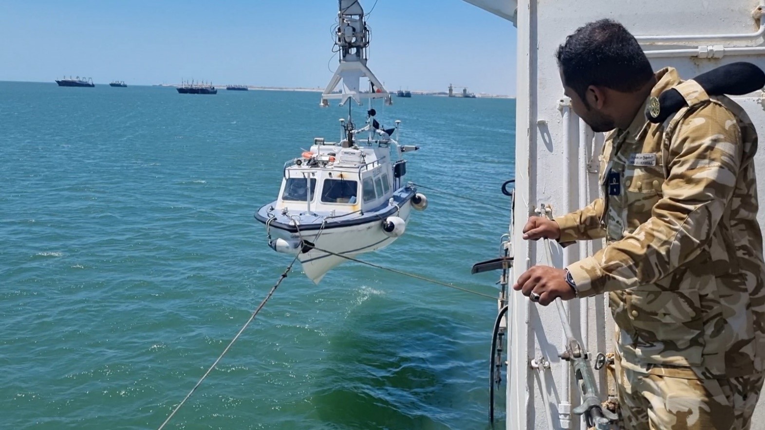 Embarquement d'un officier mauritanien pour 2 jours