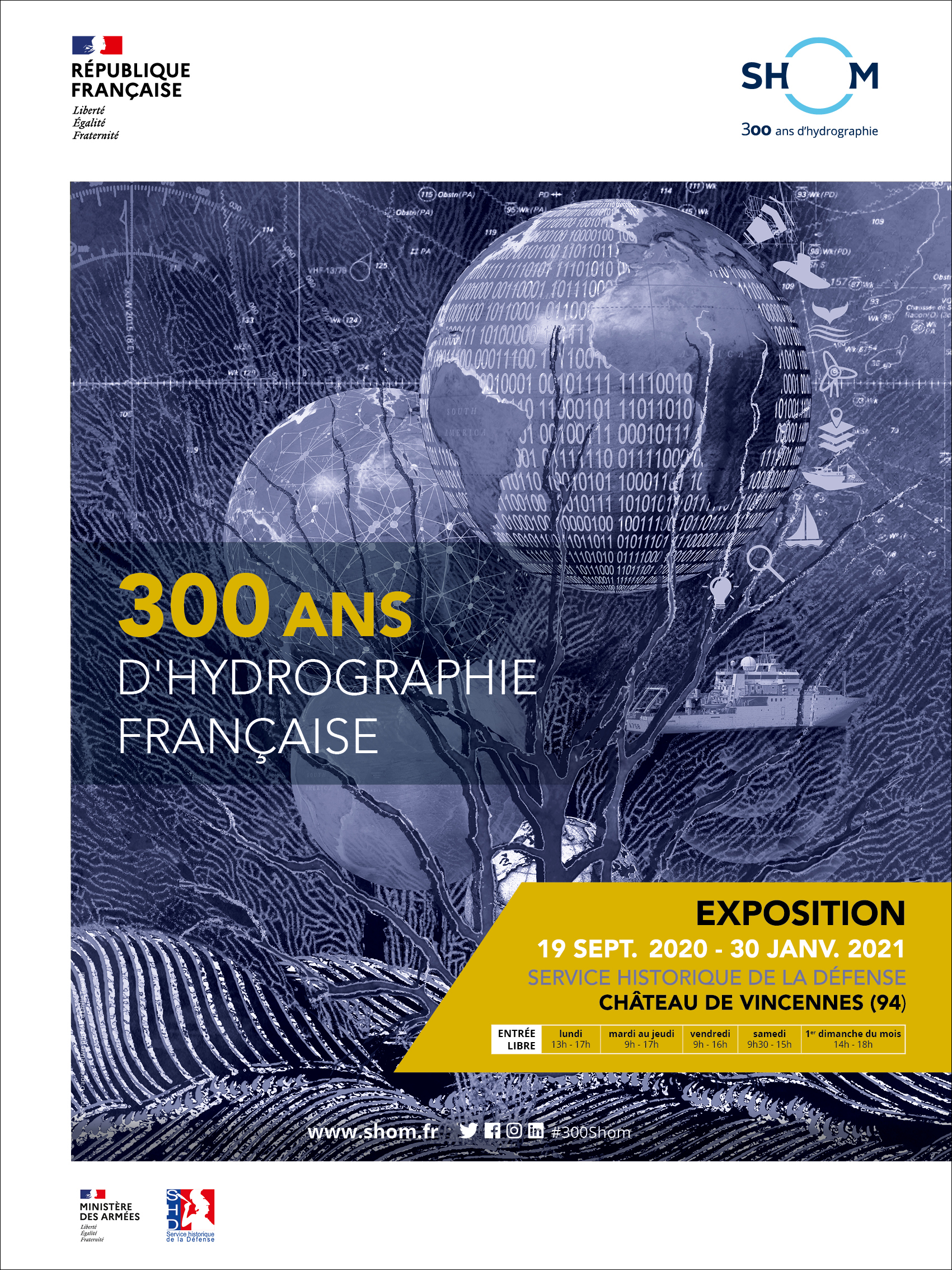 Affiche exposition 300 ans au SHD Vincennes